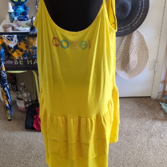 COOGI Yellow Ruffled Mini Dress - Picture 7 of 9